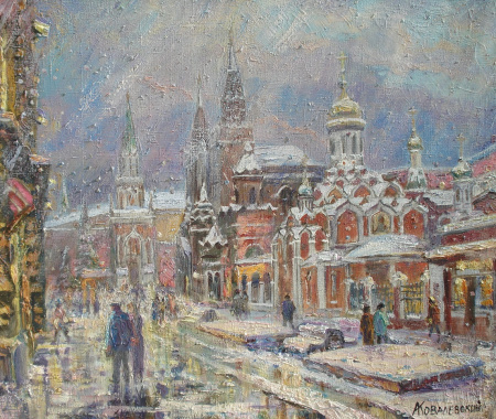 Вид с Никольской улицы. Авторская, современная живопись