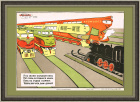 Развитие железной дороги в СССР, раритетный плакат