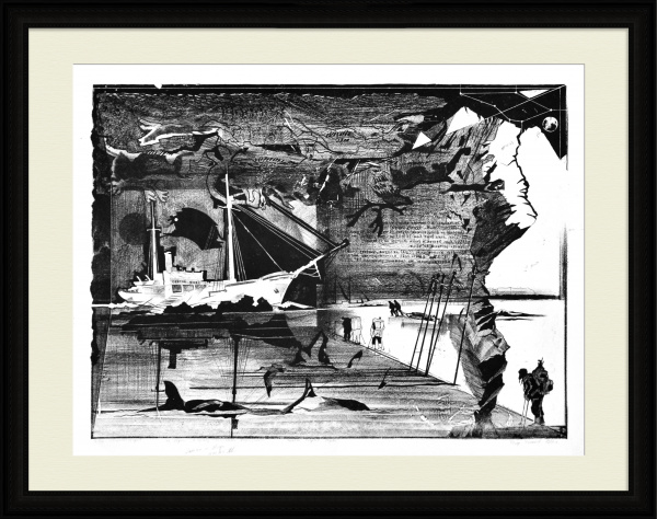 Северный полюс: экспедиция Георгия Седова. Гравюра Федора Конюхова