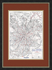 План Москвы 1929 года. Антикварная карта с маршрутами транспорта
