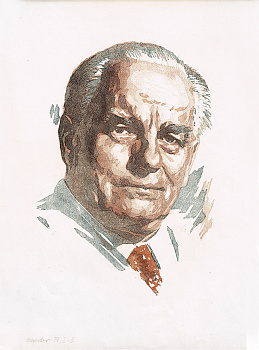 Портрет Вильгельма Пика, немецкого коммуниста