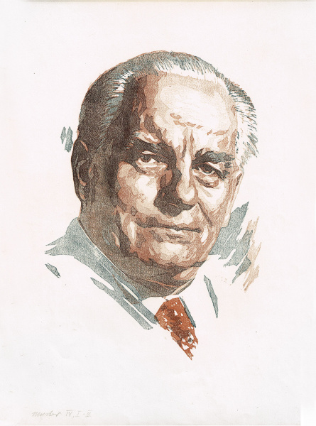 Портрет Вильгельма Пика, немецкого коммуниста