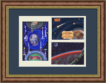 Циолковский К.Э., космический изобретатель и философ. Графика в раме