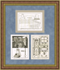 Литье колоколов, строительство колоколен, гравюры на меди 1775 года