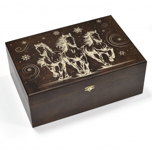 лошади. коллекционный набор елочных шаров с ручной росписью