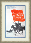 Первая конная, большой советский плакат в раме