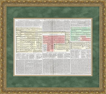 История и генеалогия Российской империи, Дании и Швеции. Огромная старинная гравюра 1804 год История и генеалогия Российской империи, Дании и Швеции. Огромная старинная гравюра 1804 год