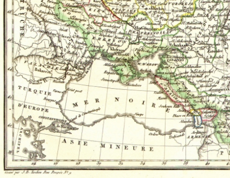 россия в европе от 1812 г. старинная гравированная карта