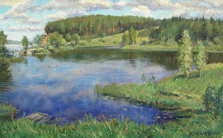 Лето. Решемка. Авторская живопись, масло