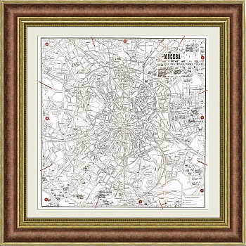 Москва: схематический план, конец 1960-х гг.