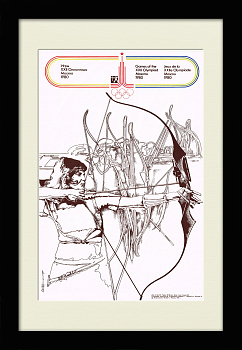 Стрельба из лука. Советский плакат к Олимпиаде 1980 года