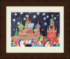 Кремль, Красная площадь. Авторский рисунок в раме