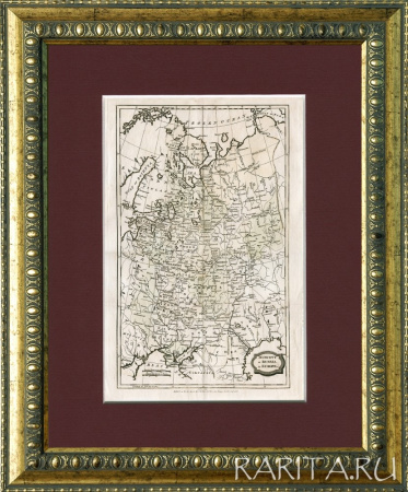 Московия или Россия в Европе, старинная карта от 1806 года