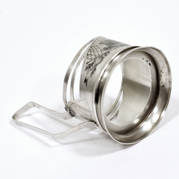 Подстаканник стадион "Лужники". Серебро 875 пробы Политику, чиновнику, дипломату подстаканник стадион "лужники". серебро 875 пробы