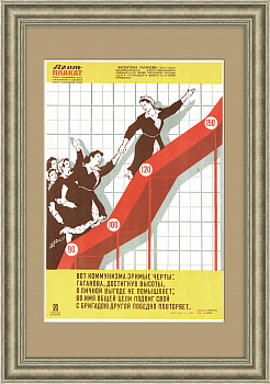 Хлопчатобумажная промышленность, передовое производство. Плакат СССР