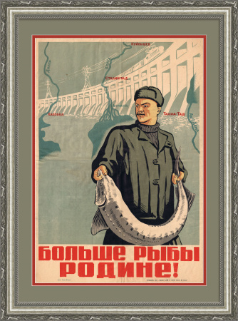 Больше рыбы Родине! Редкий советский плакат