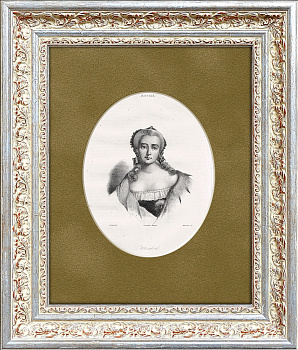 Царица Елизавета Петровна, гравированный портрет, 1838 г.