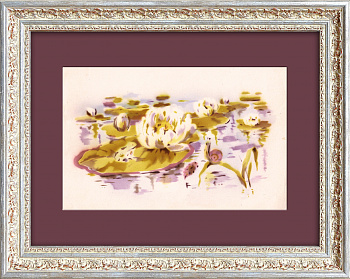 Нимфеи в сказочном пруду. Графика середины 20 века