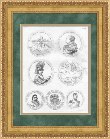 Медали Российской империи. Граф Григорий Орлов. Редкая гравюра