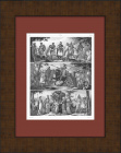 Костюмы и вооружение античности: греки, персы, галлы, германцы и др. Старинная гравюра