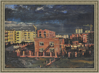 Грозный строится. Авторская живопись Грозный строится. Авторская живопись