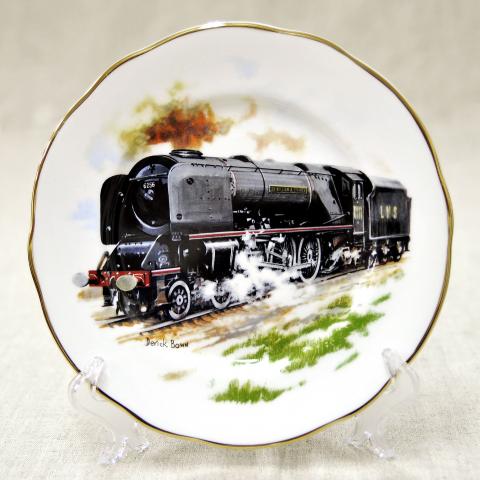"Английский паровоз Сэр Вильям Стэйнир", декоративная тарелка, винтаж