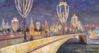 Большой Москворецкий мост в новогодние каникулы. Картина А. Ковалевского