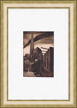 Крепость Ичан-Кала, Хива, Узбекистан. Старинная гравюра