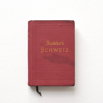 Путеводитель по Швейцарии с картами и планами, старинное издание