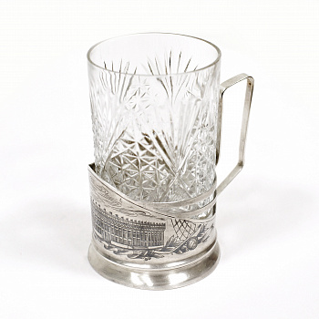 Подстаканник стадион "Лужники". Серебро 875 пробы Подстаканник стадион "Лужники". Серебро 875 пробы