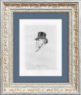 Портрет Филиппа Бурти, авторский офорт Анри Жерара