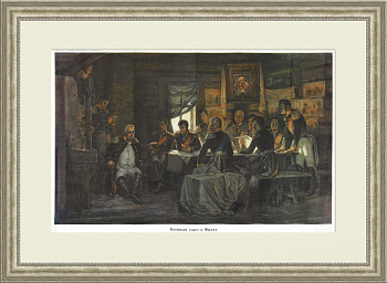 Военный совет в Филях. Плакат советского периода