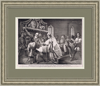 Смутное время в России. Антикварная гравюра