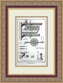 Ювелирное дело. Уникальная, старинная гравюра 18 века