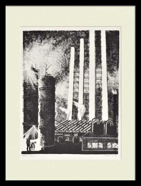 Московский нефтеперерабатывающий завод, Капотня. Старинная автолитография