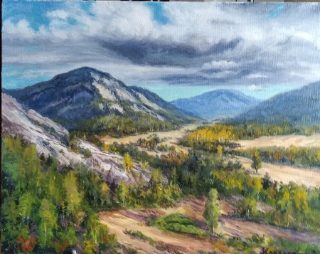 Горы- Улытау, пик Аулиетау (Акмешит). Авторская живопись