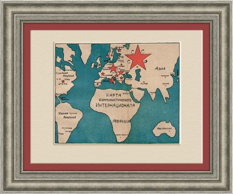 Карта Коммунистического интернационала, 1925 г.