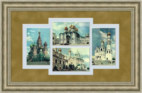Храмы и соборы Московского Кремля, панно в раме