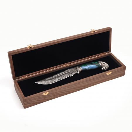 авторский нож «орел» в подарочном деревянном коробе