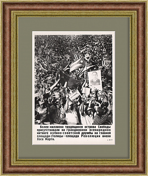 Всенародный митинг советско-кубинской дружбы. Фотохроника ТАСС 1974 года