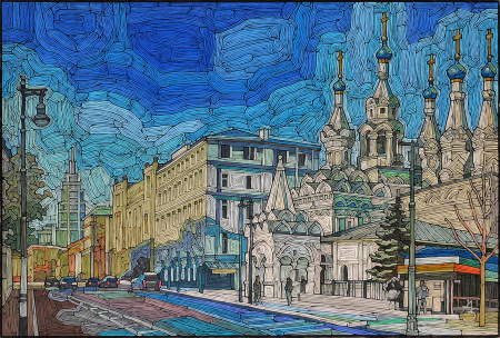 Большая Дмитровка, Москва. Авторская живопись
