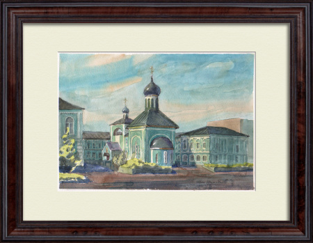 Казань, Церковь Иоанна Кронштадтского. Авторская акварель