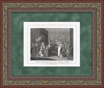 Новоиспеченный отец. У судебного пристава, редкая гравюра по У. Хогарту