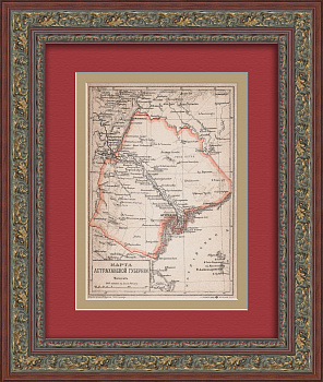 Карта Астраханской губернии 1890 года