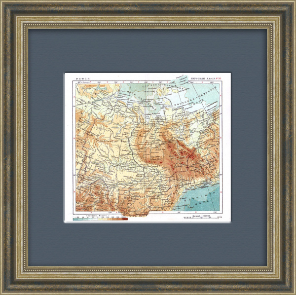 Якутская АССР. Карта 1934 года