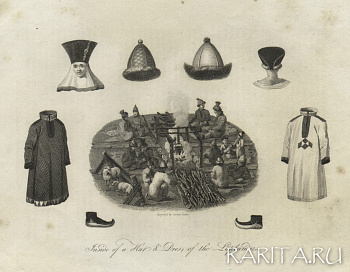 Костюмы, головные уборы и внутренний вид жилища лапландцев