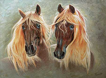 Золотистые гривы. Авторская живопись