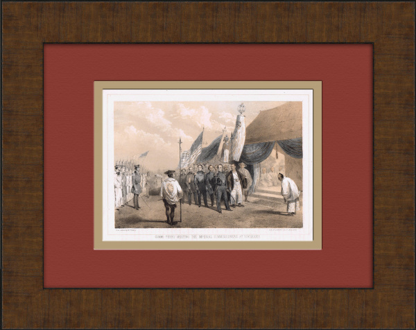 переговоры между сша и японией 1854 г. парные литографии в рамах