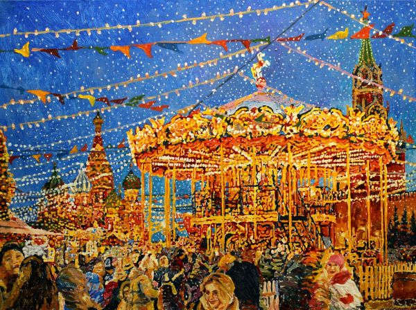 Ярмарка на Красной площади. Авторская, современная живопись