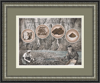 Золото - первый металл. Редкий плакат 1955 года